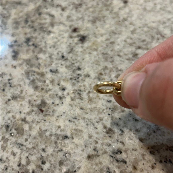 Mejuri Gold paper link Necklace with charm connector clip - Picture 6 of 8